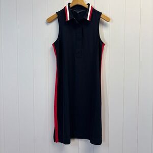 Tommy Hilfiger Athleisure Sleeveless Polo Dress Women Size S Old Money Preppy
